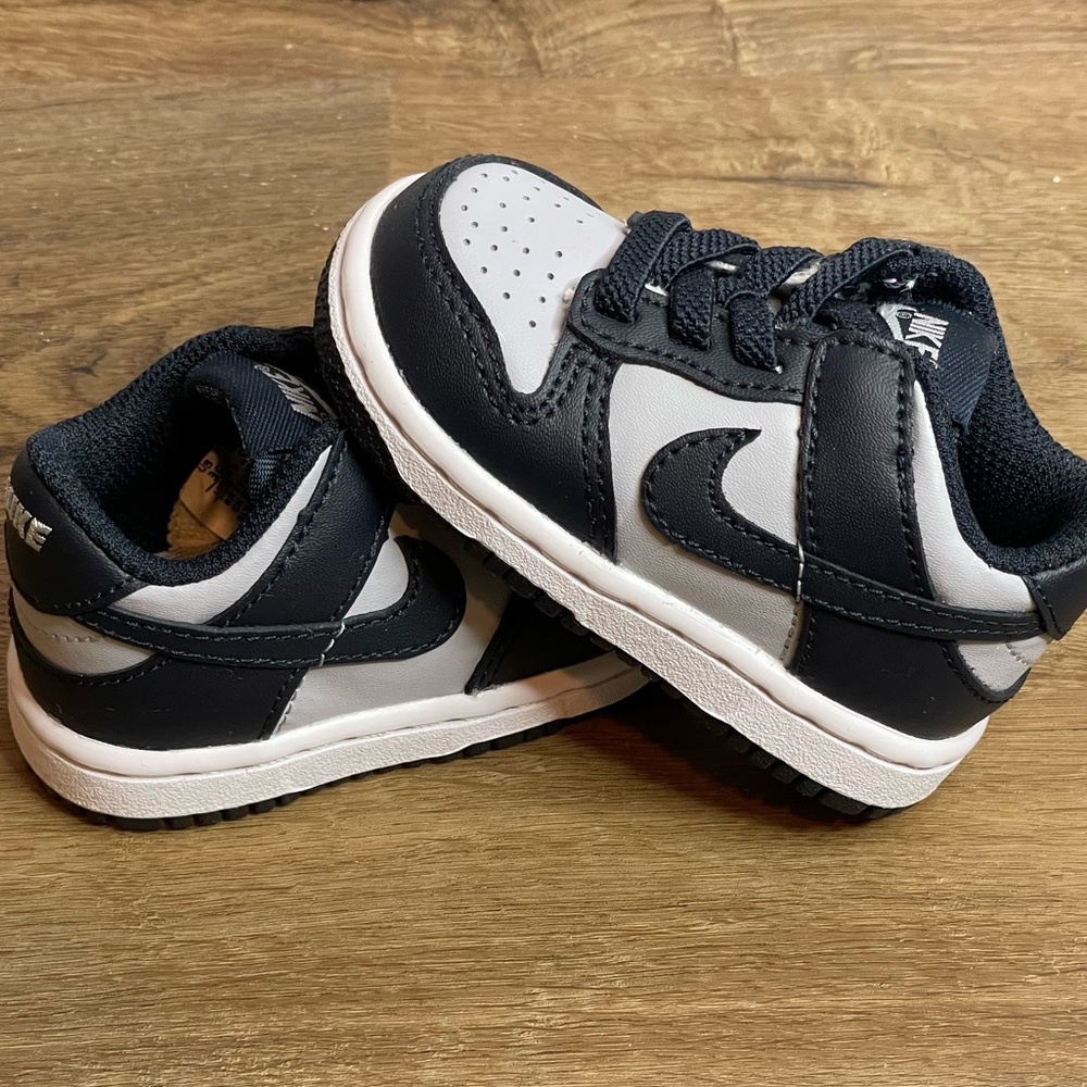 New With No Box Nike Dunk Low TDE Georgetown Grey/Navy Size 3C - Picture 5 of 10